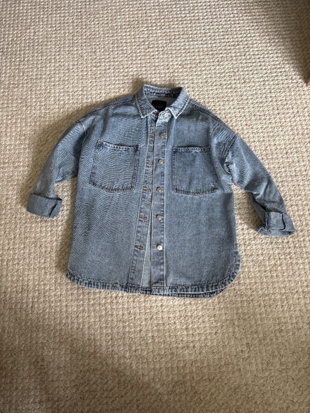 HUDSON oversized denim shacket